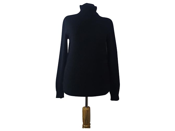 Autre Marque Chillytime by Madeleine schwarzer Kaschmir-Polopullover
