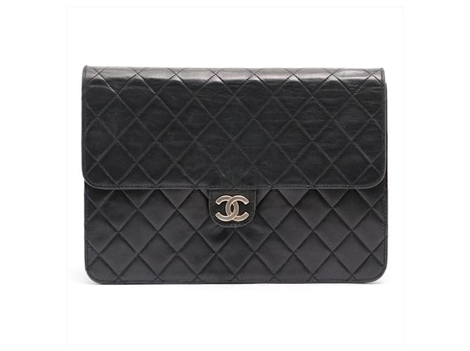 Chanel Classic Flap Black Leather  ref.382479
