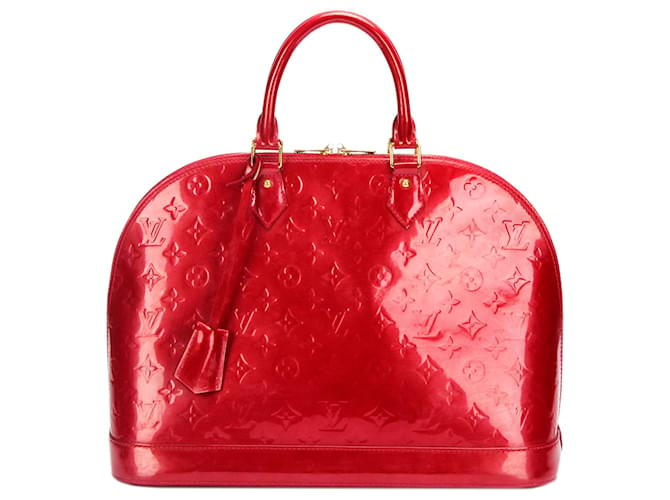 Louis Vuitton Red Vernis Alma MM Leather Patent leather  ref.382527