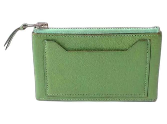 Hermès Purses, wallets, cases Green Leather  ref.382944