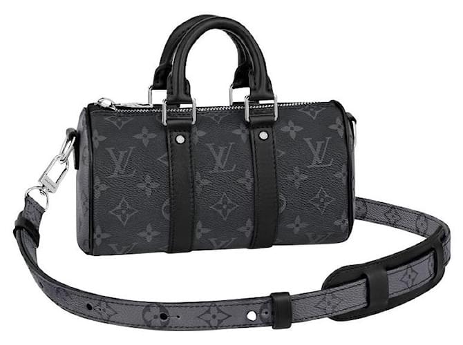 Louis Vuitton LV Keepall XS new Grey Leather  ref.383118