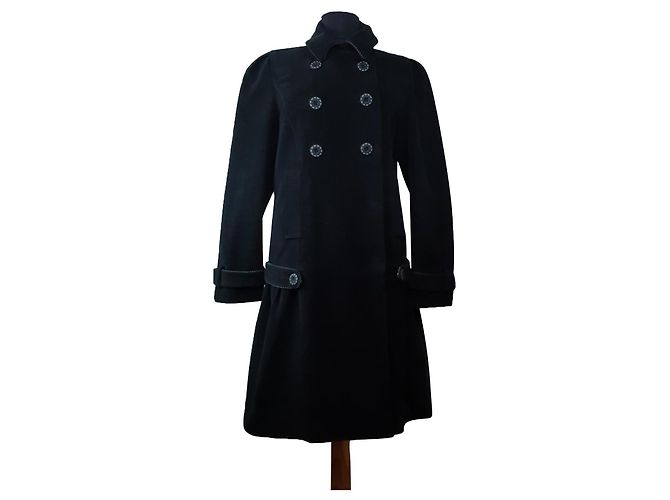 Abrigo Kenzo negro de algodón 