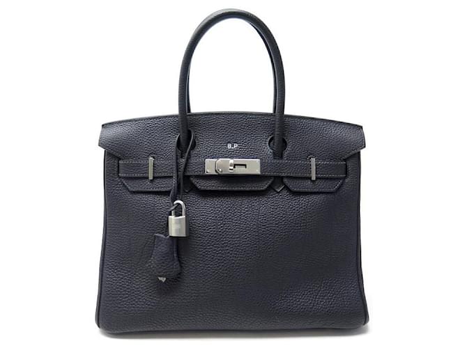 Hermès Hermes Birkin handbag 30 IN NIGHT BLUE TOGO LEATHER 2003 PURSE  ref.383328
