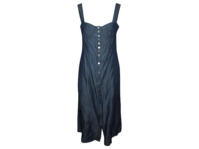 Tibi Denim Dress with Buttons Cotton  ref.383452