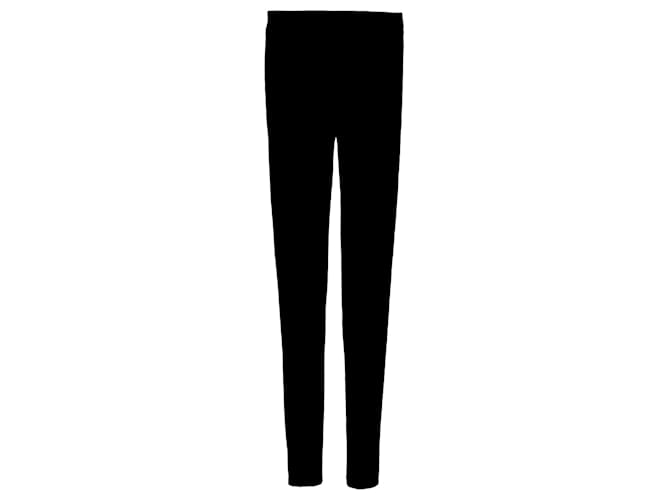 Chloé Pantalones de corte lápiz Negro Sintético Triacetato  ref.383474