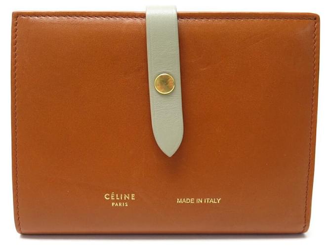 Céline MULTIFUNCTIONAL CELINE WALLET 104813 CAMEL WALLET CARD COIN WALLET Caramel Leather  ref.383513