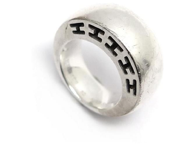 Hermès HERMES CLARTE RING LARGE MODEL H104849b00049 T52 IN SILVER RING Silvery  ref.383525