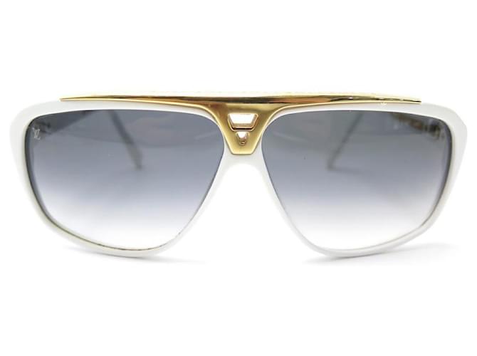 LUNETTES DE SOLEIL LOUIS VUITTON EVIDENCE MILLIONAIRE ZO240W SUNGLASSES Résine Blanc  ref.383580