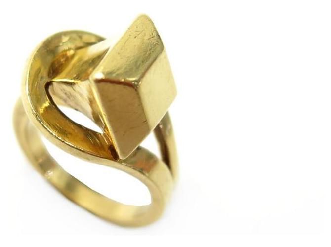 Ring Hermès ANELLO VINTAGE HERMES CLOU DE FORGE TAPISSIER T50 In oro giallo 18K 9.6ANELLO IN ORO GR D'oro  ref.383594