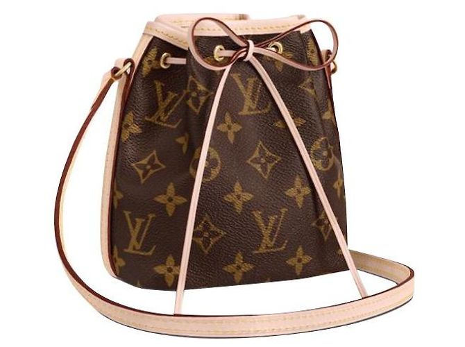 Noe Borsa a secchiello Louis Vuitton Nano Noè nuova, mai indossata, originale Marrone