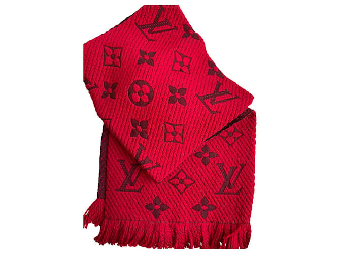 Montsouris Louis Vuitton Logomania Red Wool  ref.383990
