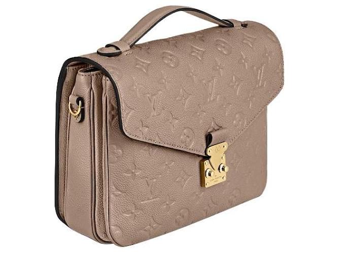 Louis Vuitton Cuero de duna LV Metis Gris  ref.384003