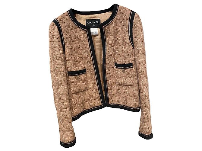 Chanel Giacche Nero Beige