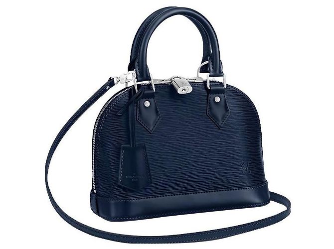Louis Vuitton Alma BB pelle epi blu