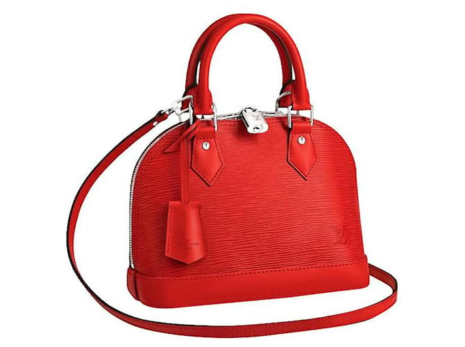 Louis Vuitton LV Alma Epi rouge Cuir  ref.384011