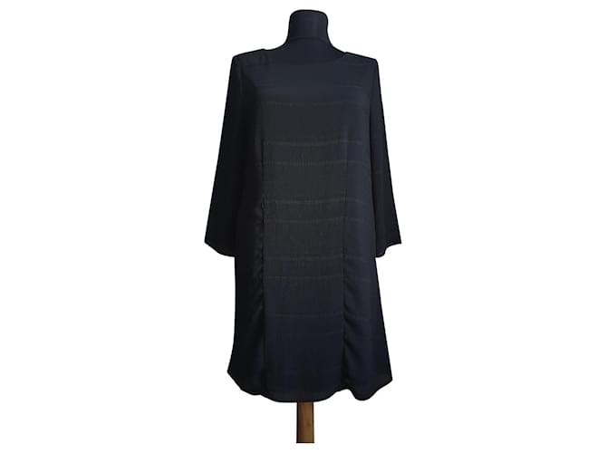 SéZane Robes Polyester Noir  ref.384035
