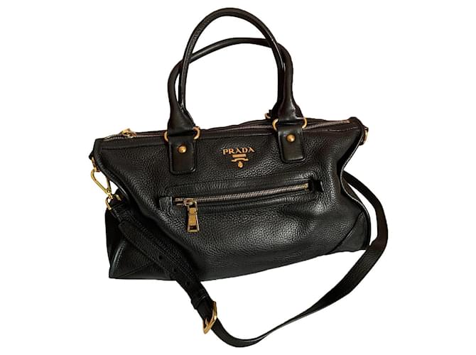 Prada bag Black Leather  ref.384140