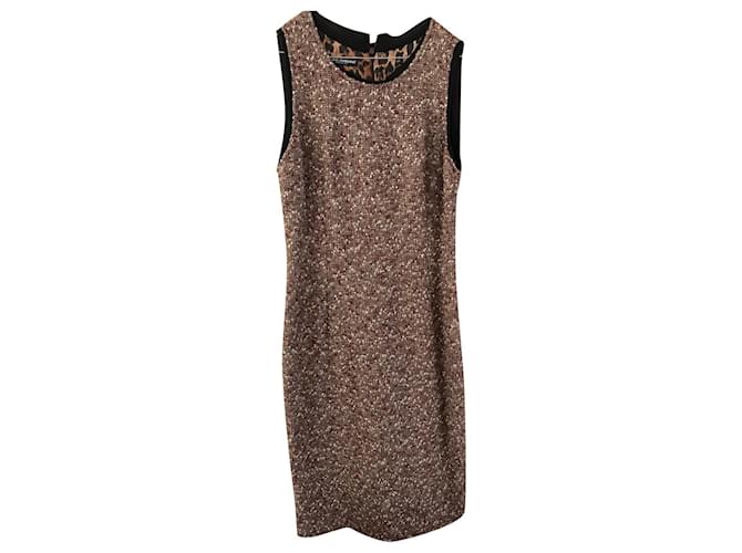 Dolce & Gabbana Heather wool dress Brown  ref.384190
