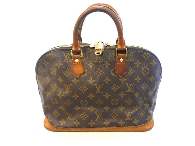 Louis Vuitton ALMA PM MONOGRAM Brown Leather ref.384203 - Joli Closet