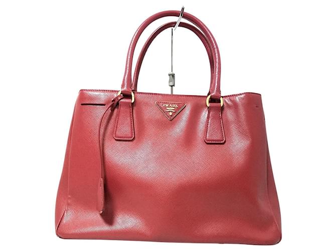 Bolso de mano de prada Roja Cuero  - Joli Closet