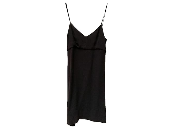 Chanel Vestido negro de seda  ref.384518