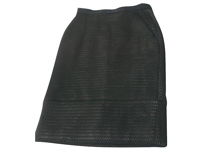 CHANEL - BLACK PLEATED SKIRT T36 New condition Polyamide  ref.384720