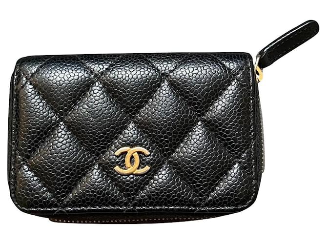 Chanel Timeless/ Classic Black Leather  ref.384739