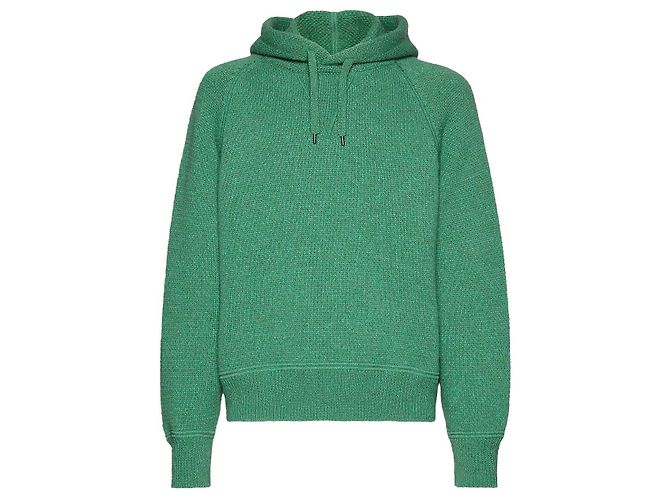 Salvatore Ferragamo Kapuzenpullover Grün Kaschmir