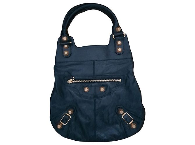 Borsa Balenciaga Day Nera in Pelle Nero