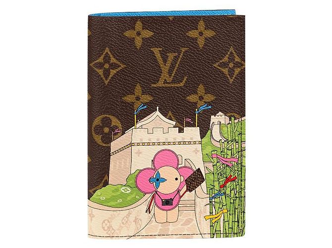 Louis Vuitton Animación de Navidad de portada de pasaporte LV Multicolor