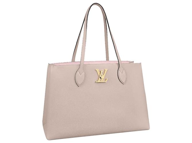 Louis Vuitton LV Lockme Shopper novo Cinza Couro  ref.384827