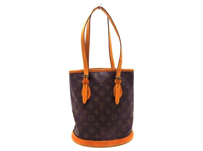 Louis Vuitton Bucket Brown Cloth  ref.384877