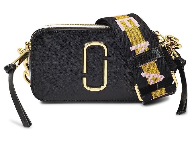 Marc Jacobs Snapshot in pelle di vitello New Black Multi