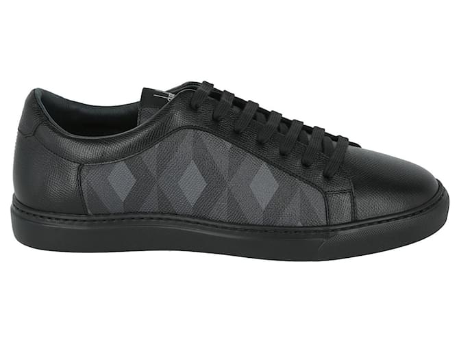 Alfred Dunhill Sneakers Grey Leather  ref.385225