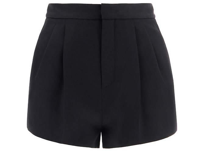 Saint Laurent high waisteded Tailored Wool Shorts