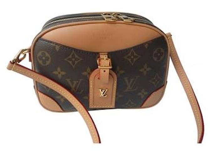 LOUIS VUITTON Mini Deauville new with box and pouch Brown Cloth  ref.385682