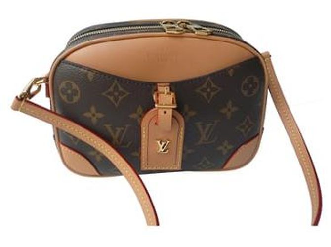 LOUIS VUITTON Mini Deauville novo com caixa e bolsa Marrom