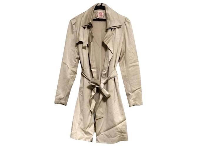 [Used] LOEWE Coat Ladies Beige Silk Cotton  ref.385891