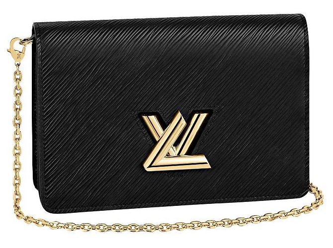Louis Vuitton LV Twist beltbag wallet on chain Black