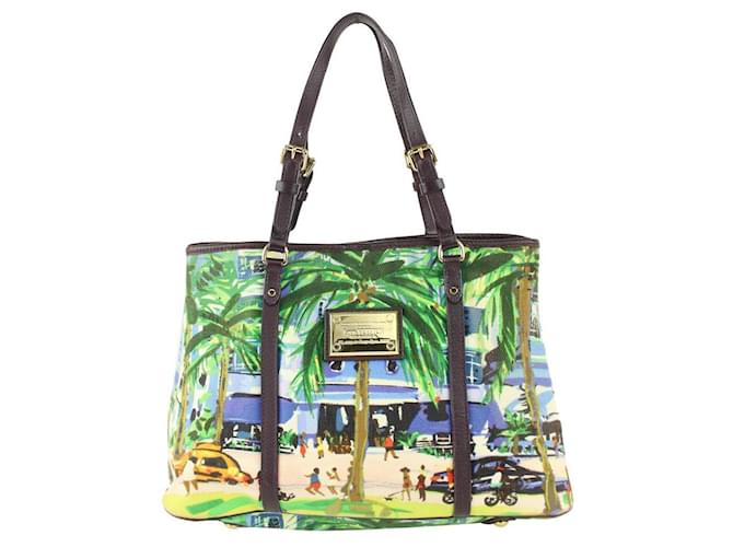 Louis Vuitton Promenade Canvas Ailleurs Cabas PM Tote Bag Pelle  ref.386023