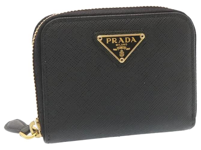 Carteira PRADA Preto Couro  ref.386058