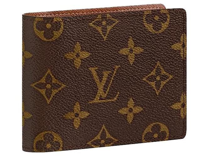 Louis Vuitton LV Multiple Wallet neu Braun Leder  ref.386386