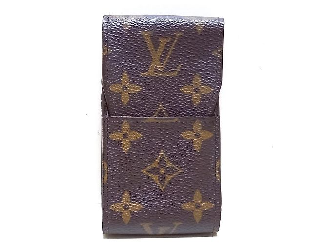 Louis Vuitton Étui à Zigaretten Braun