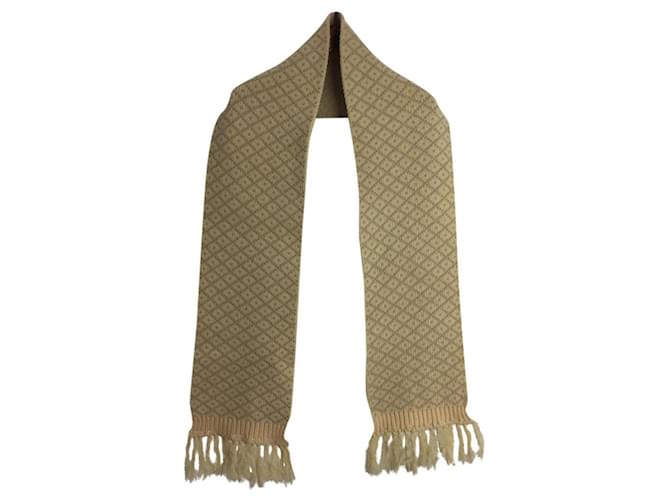 [Usato] GUCCI Sciarpa in lana con sciarpa color panna Crema  ref.386656