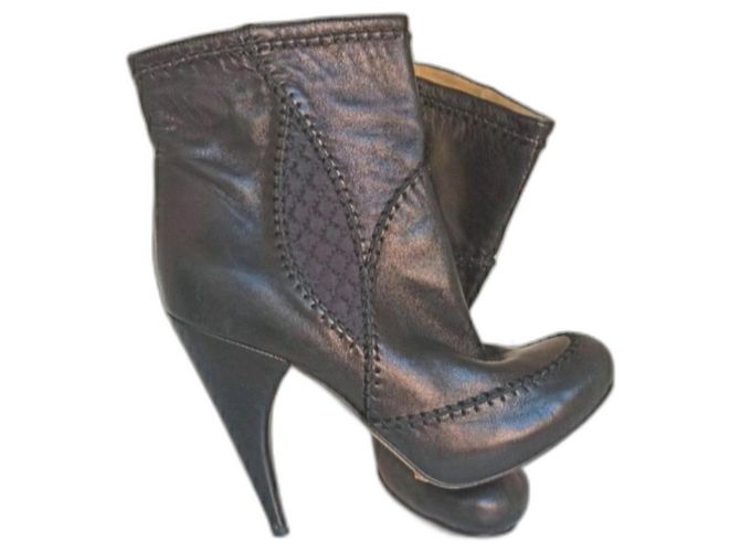 Botines Galliano botines Negro