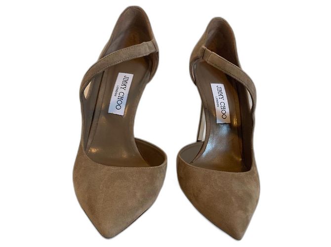 Jimmy Choo Riemchenpumps Beige