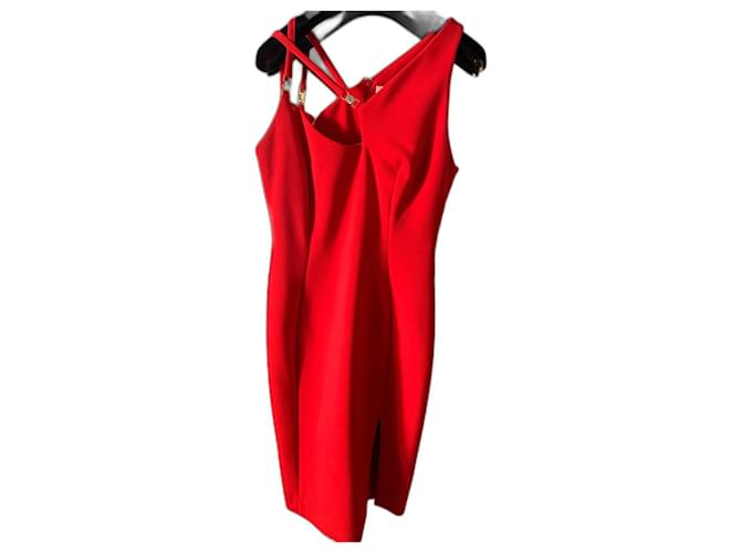 Versace Dresses Red Polyamide  ref.387260