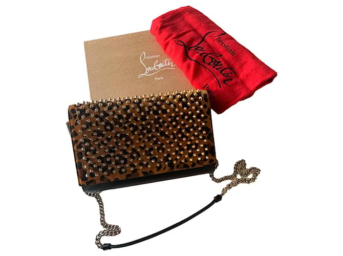 Christian Louboutin Handbags Leopard print Leather  ref.387264