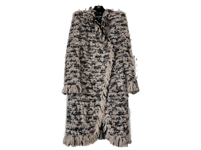 Chanel 7,8K$ Paris/Cosmopolite Tweed-Mantel Mehrfarben  ref.387420