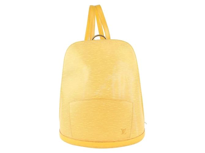 Louis Vuitton Yellow Epi Leather Gobelins Backpack ref.387519